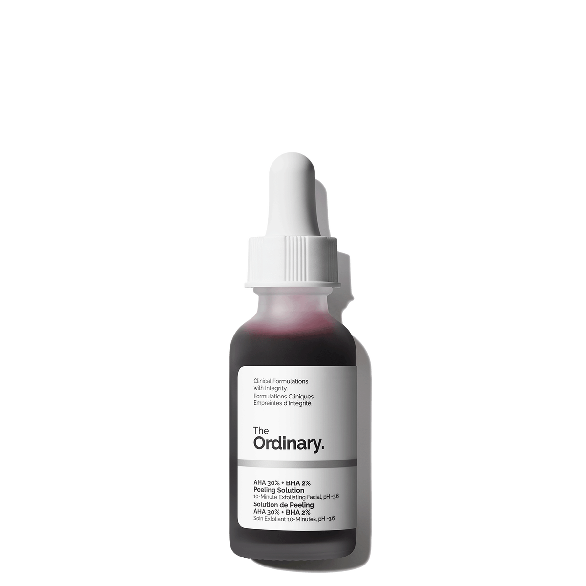 The Ordinary AHA 30% + BHA 2% Peeling Solution exfoliating 10 minute facial